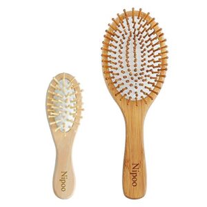 Nipoo Wooden Paddle Hair Brush