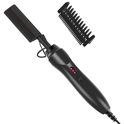 Electric straightening combs for black hair